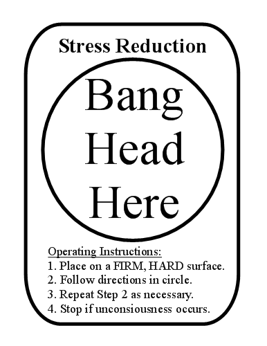 Stress reduction...