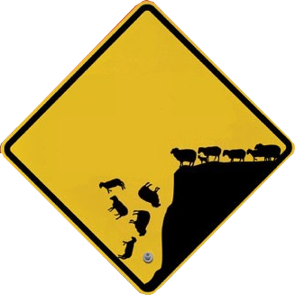 SheepRoadSignCliffCutout